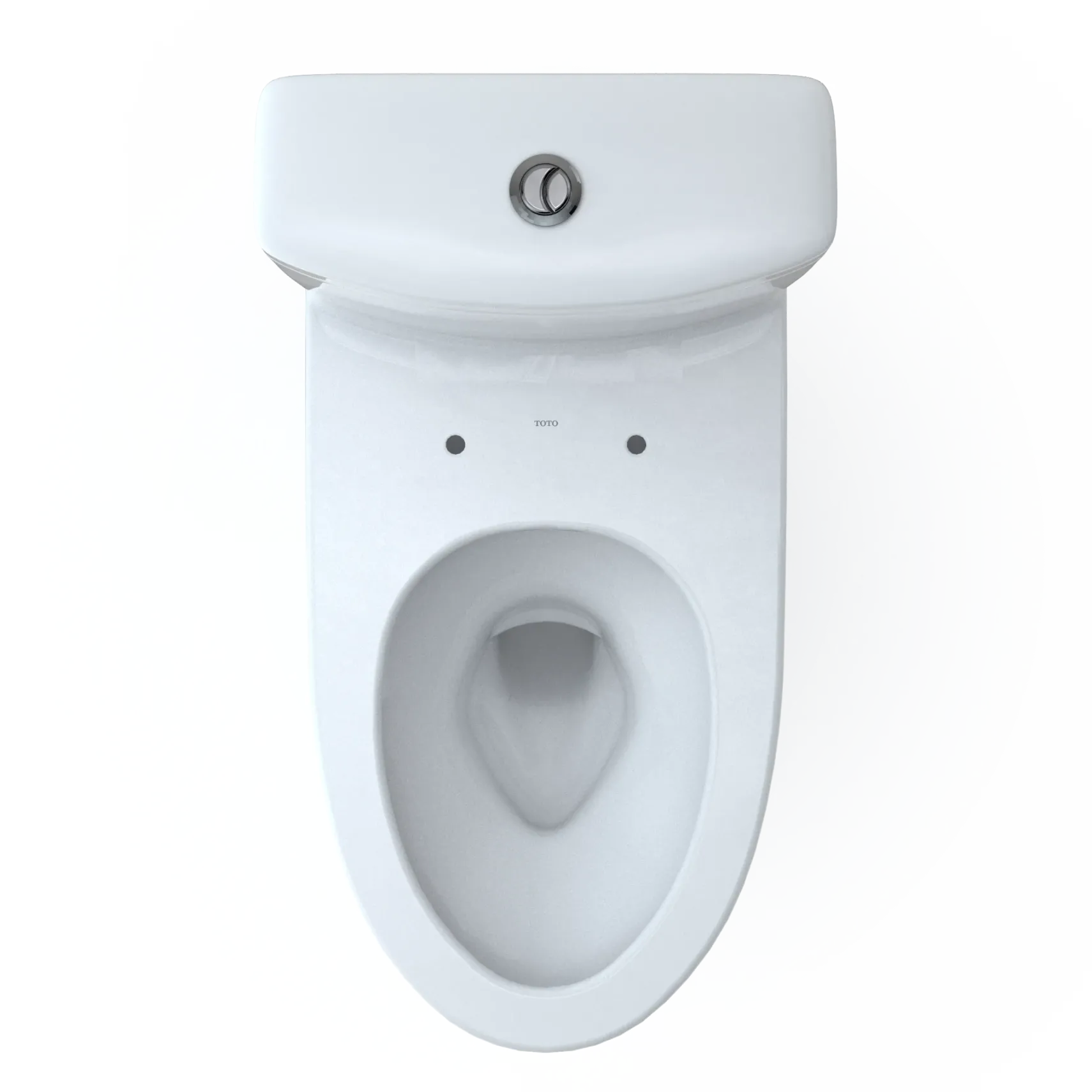 TOTO Aquia IV Two-Piece Elongated Dual Flush 1.28 and 0.9 GPF Toilet with CEFIONTECT, Cotton White, Vitreous China, CST446CEMFGN#01