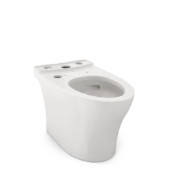 TOTO Aquia IV WASHLET+ Elongated Skirted Toilet Bowl with CEFIONTECT, Colonial White, Vitreous China, CT446CEGNT40#11