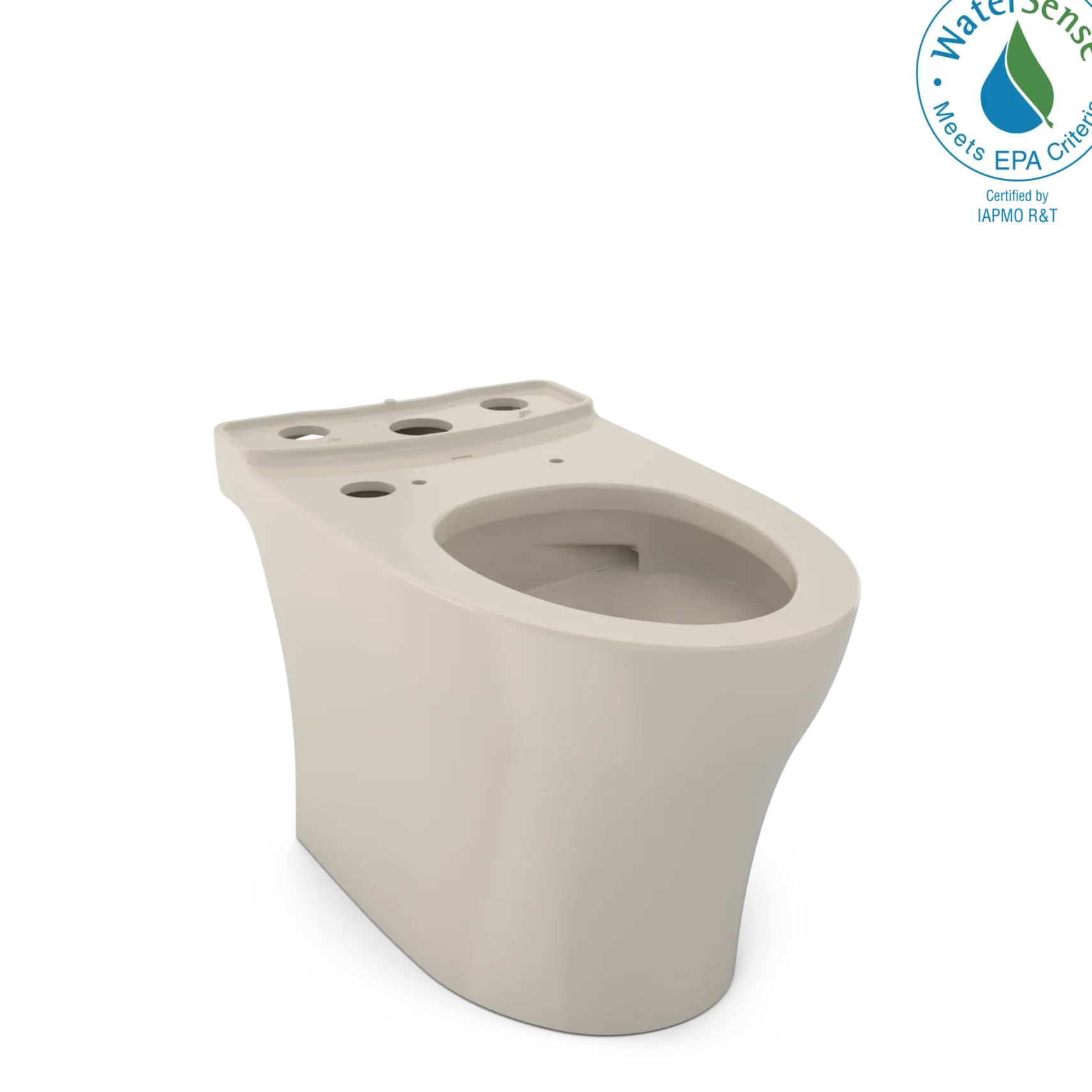TOTO Aquia IV WASHLET+ Elongated Skirted Toilet Bowl with CEFIONTECT, Bone, Vitreous China, CT446CEGNT40#03