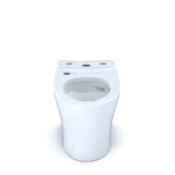 TOTO Aquia IV WASHLET+ Elongated Skirted Toilet Bowl with CEFIONTECT, Cotton White, Vitreous China, CT446CEGNT40#01