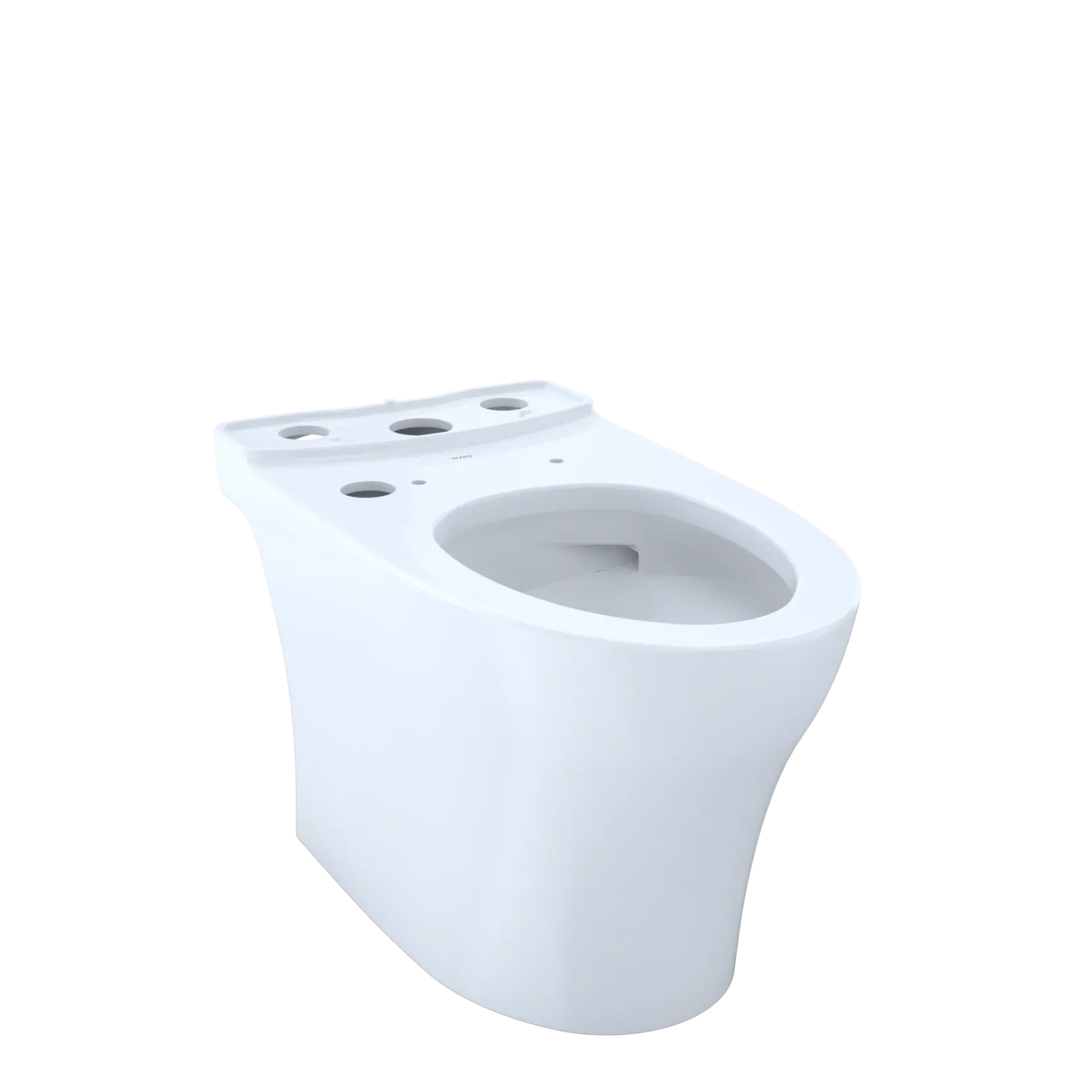 TOTO Aquia IV WASHLET+ Elongated Skirted Toilet Bowl with CEFIONTECT, Cotton White, Vitreous China, CT446CEGNT40#01