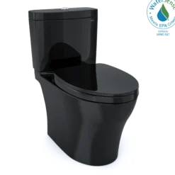 TOTO Aquia IV WASHLET+ Two-Piece Elongated Dual Flush 1.28 and 0.9 GPF Toilet, Ebony, Vitreous China, MS446124CEMN#51