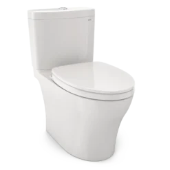 TOTO Aquia IV WASHLET+ Two-Piece Elongated Dual Flush 1.28 and 0.9 GPF Toilet with CEFIONTECT, Colonial White, Vitreous China, MS446124CEMGN#11