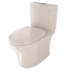 TOTO Aquia IV WASHLET+ Two-Piece Elongated Dual Flush 1.28 and 0.9 GPF Toilet with CEFIONTECT, Sedona Beige, Vitreous China, MS446124CEMGN#12