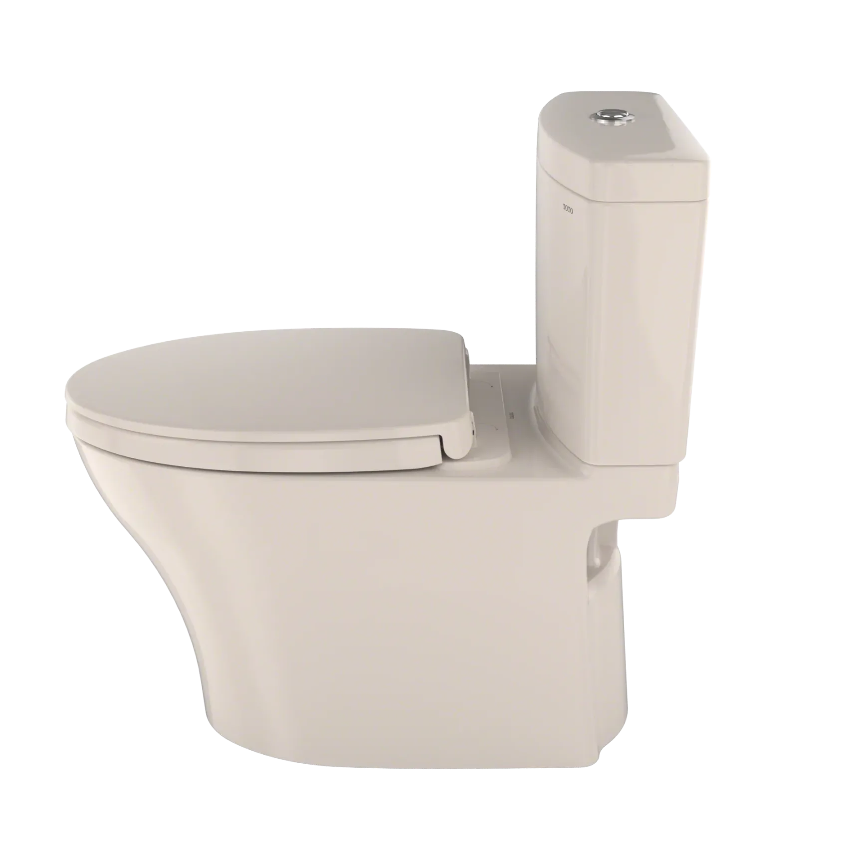 TOTO Aquia IV WASHLET+ Two-Piece Elongated Dual Flush 1.28 and 0.9 GPF Toilet with CEFIONTECT, Sedona Beige, Vitreous China, MS446124CEMGN#12