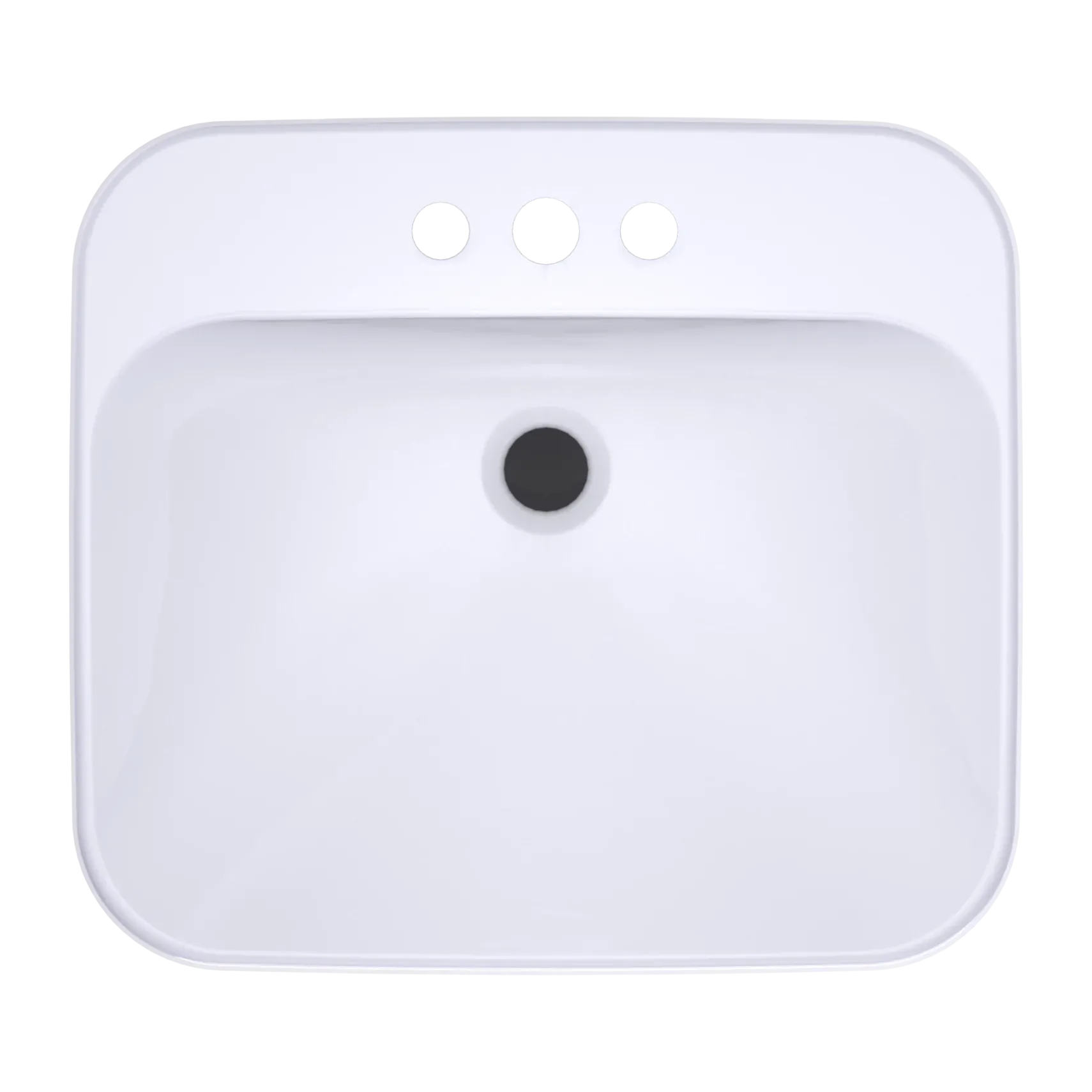 TOTO Arvina Rectangular 20" Vessel Bathroom Sink with CEFIONTECT for 4 Inch Center Faucets, Cotton White, Vitreous China, LT415.4G#01
