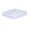 TOTO Arvina Rectangular 20" Vessel Bathroom Sink with CEFIONTECT for Single Hole Faucets, Cotton White, Vitreous China, LT415G#01