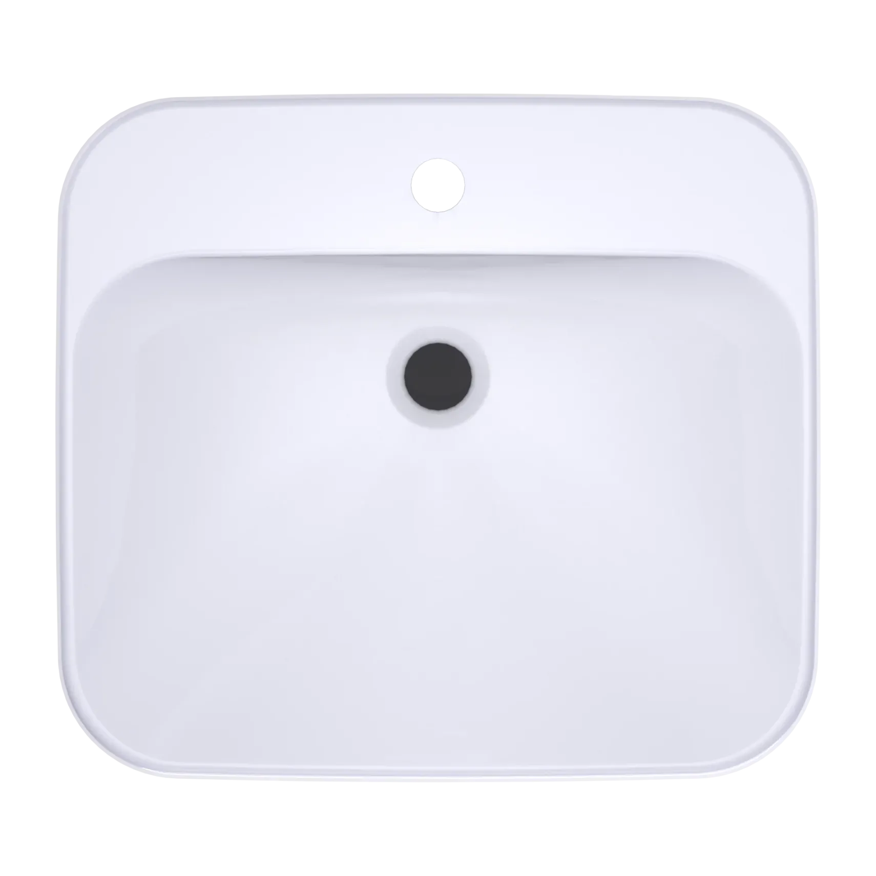 TOTO Arvina Rectangular 20" Vessel Bathroom Sink with CEFIONTECT for Single Hole Faucets, Cotton White, Vitreous China, LT415G#01