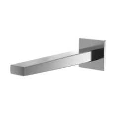 TOTO Axiom Wall-Mount ECOPOWER or AC 0.5 GPM Touchless Bathroom Faucet Spout, 10 Second On-Demand Flow, Polished Chrome, Brass, TLE25010U1#CP