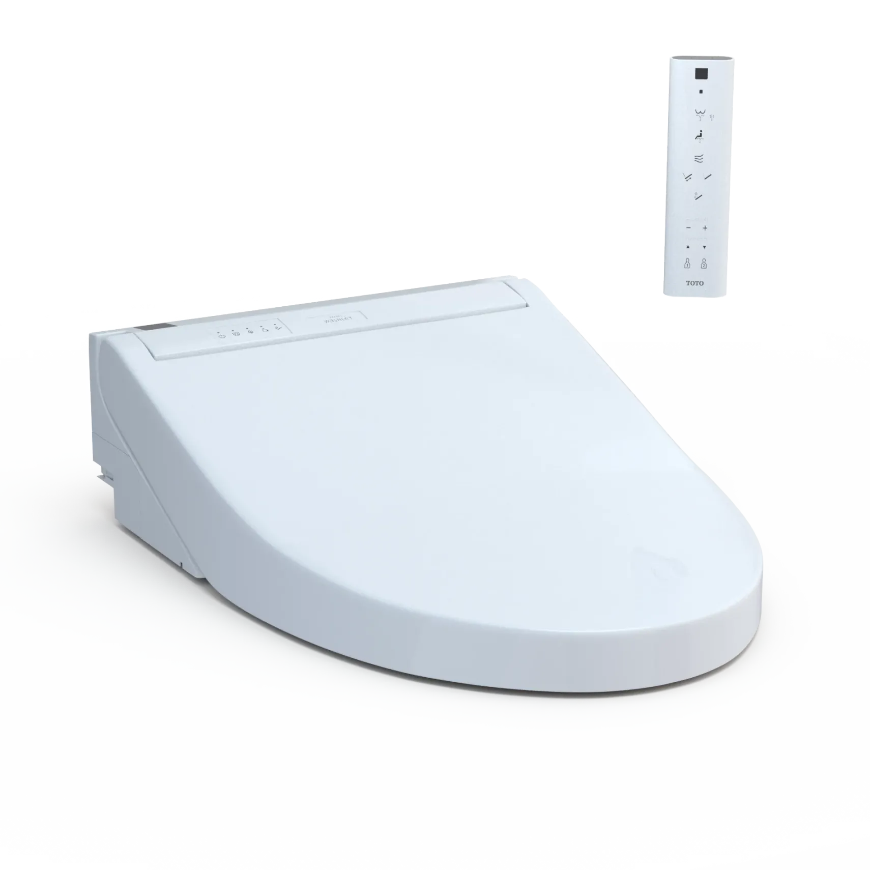 TOTO C5 WASHLET+ Ready Electronic Bidet Toilet Seat with PREMIST and EWATER+ Wand Cleaning, Elongated, Cotton White, Plastic, SW3084T40#01
