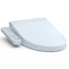 TOTO C2 WASHLET+ Ready Electronic Bidet Toilet Seat with PREMIST and EWATER+ Wand Cleaning, Elongated, Cotton White, Plastic, SW3074T40#01
