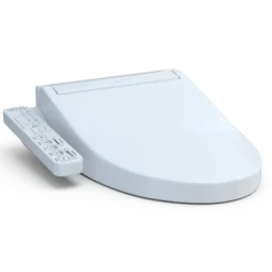 TOTO C2 WASHLET+ Ready Electronic Bidet Toilet Seat with PREMIST and EWATER+ Wand Cleaning, Elongated, Cotton White, Plastic, SW3074T40#01
