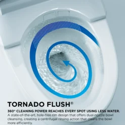 TOTO Carlyle II 1G One-Piece Elongated 1.0 GPF Universal Height Toilet with CEFIONTECT and SS124 SoftClose Seat, WASHLET+ Ready, Cotton White, Vitreous China|Plastic, MS614124CUFG#01