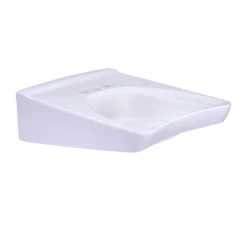 TOTO Commercial 20.5" x 27" Rectangle Wall-Mount Vitreous China Bathroom Sink, featuring 3 faucet holes and 1 soap dispenser hole, ADA Compliant, Cotton White, Model LT308.4#01