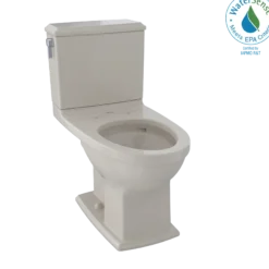 TOTO Connelly Two-Piece Elongated Dual-Max, Dual Flush 1.28 and 0.9 GPF Universal Height Toilet with CEFIONTECT, Bone, Vitreous China, CST494CEMFG#03