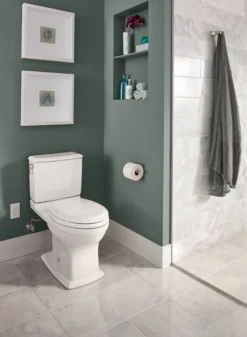 TOTO Connelly Two-Piece Elongated Dual-Max, Dual Flush 1.28 and 0.9 GPF Universal Height Toilet with CEFIONTECT, Sedona Beige, Vitreous China, CST494CEMFG#12