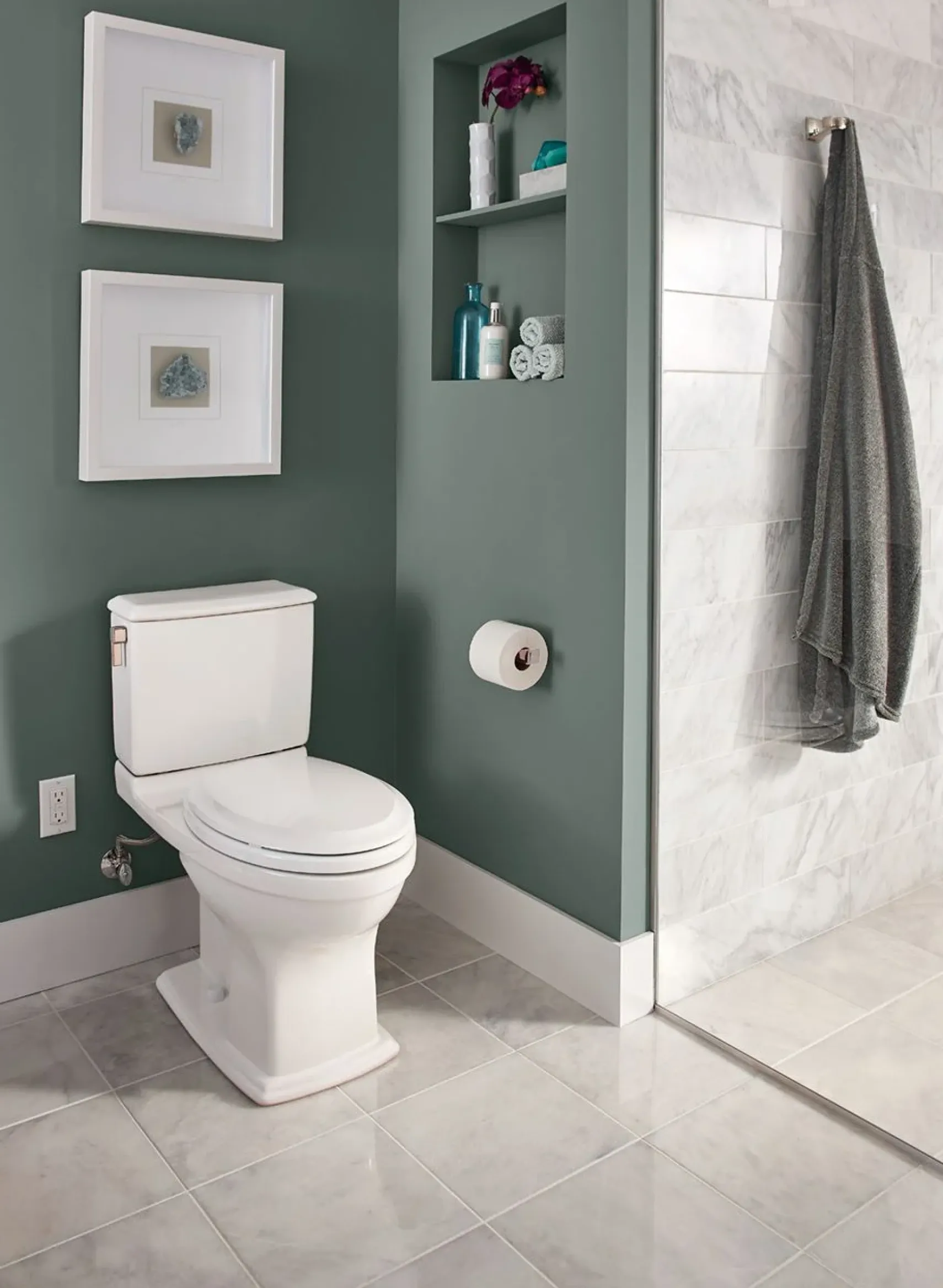 TOTO Connelly Two-Piece Elongated Dual-Max, Dual Flush 1.28 and 0.9 GPF Universal Height Toilet with CEFIONTECT, Sedona Beige, Vitreous China, CST494CEMFG#12