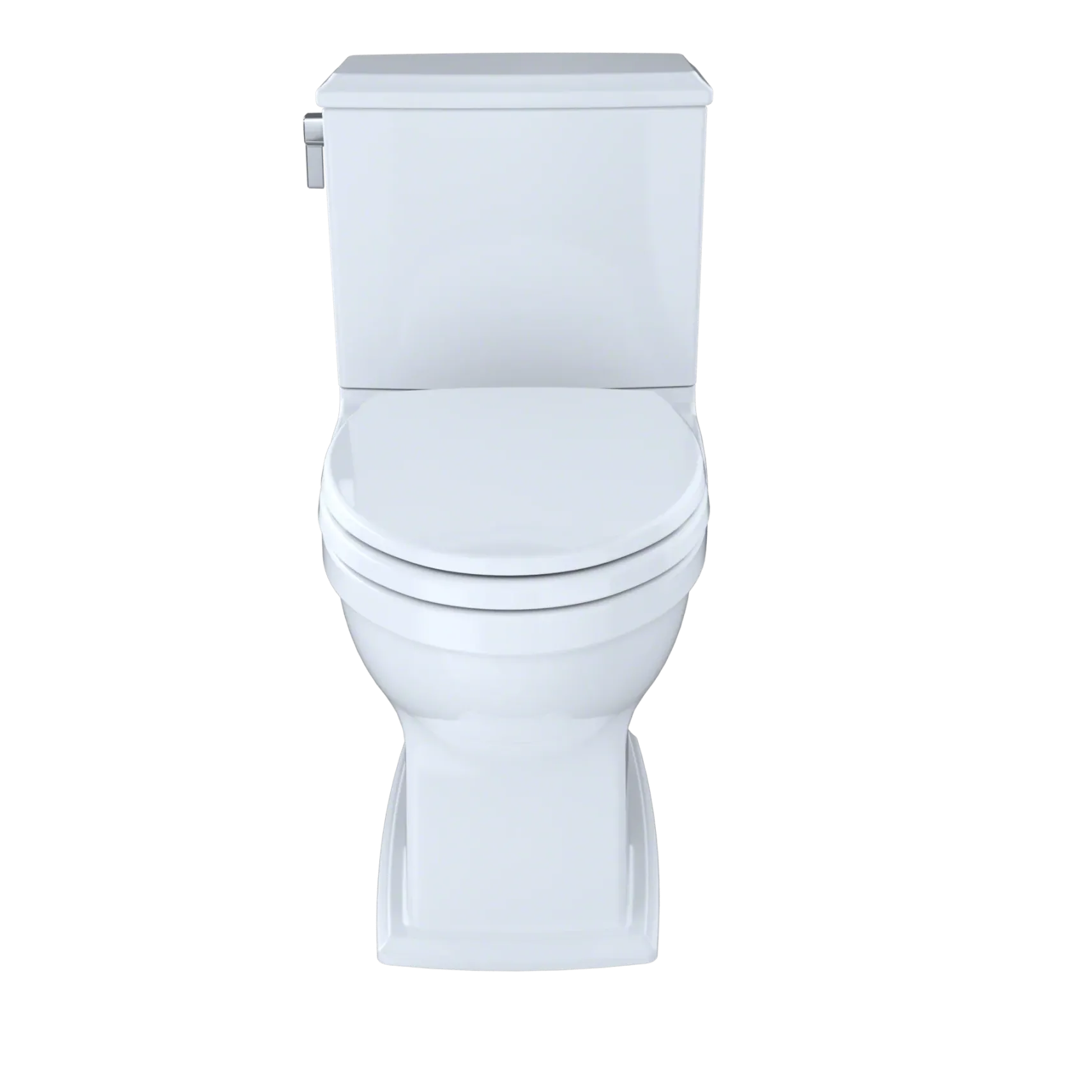 TOTO Connelly Two-Piece Elongated Dual-Max 1.28 and 0.9 GPF Universal Height Toilet with CEFIONTECT and Right Lever, Colonial White, Vitreous China, Cotton White, CST494CEMFRG#01