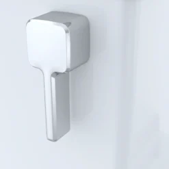 TOTO Connelly Two-Piece Elongated Dual-Max 1.28 and 0.9 GPF Universal Height Toilet with CEFIONTECT and Right Lever, Colonial White, Vitreous China, Cotton White, CST494CEMFRG#01