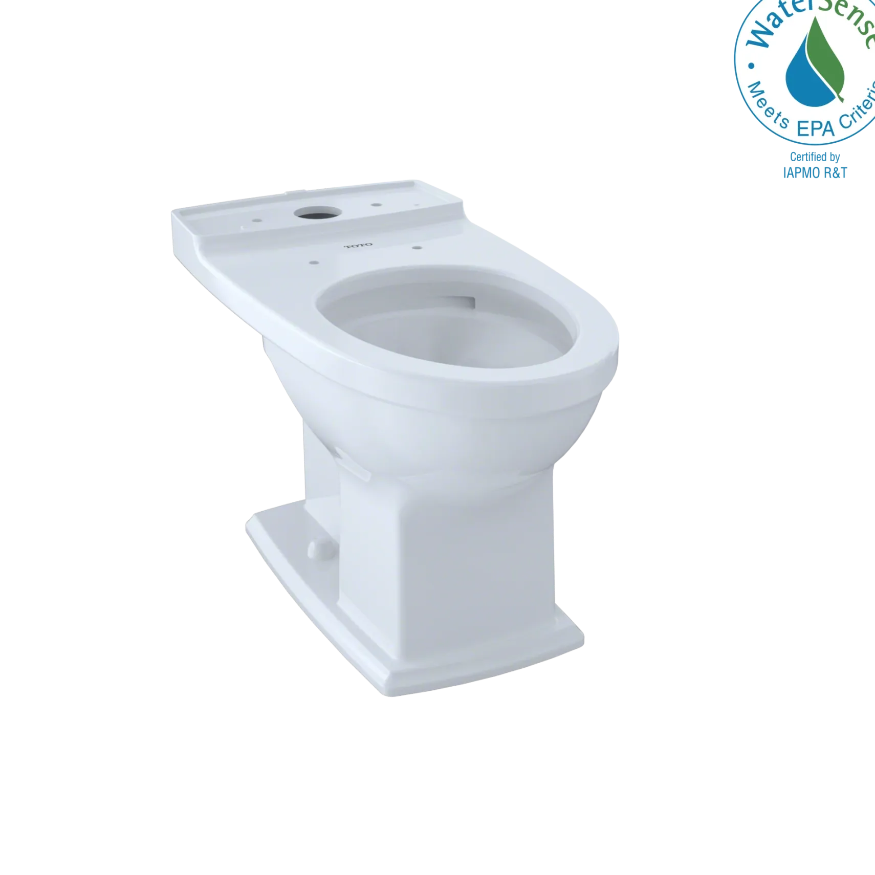 TOTO Connelly Universal Height Elongated Toilet Bowl with CEFIONTECT, Cotton White, Vitreous China, CT494CEFG#01