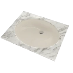 TOTO Dantesca Oval Undermount Bathroom Sink with CEFIONTECT, Sedona Beige, Vitreous China, LT597G#12