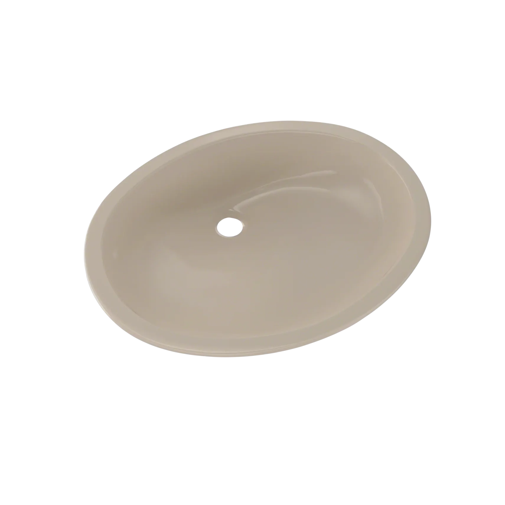 TOTO Dantesca Oval Undermount Bathroom Sink with CEFIONTECT, Bone, Vitreous China, LT597G#03