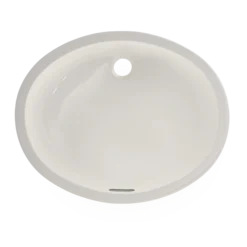 TOTO Dantesca Oval Undermount Bathroom Sink with CEFIONTECT, Colonial White, Vitreous China, LT597G#11