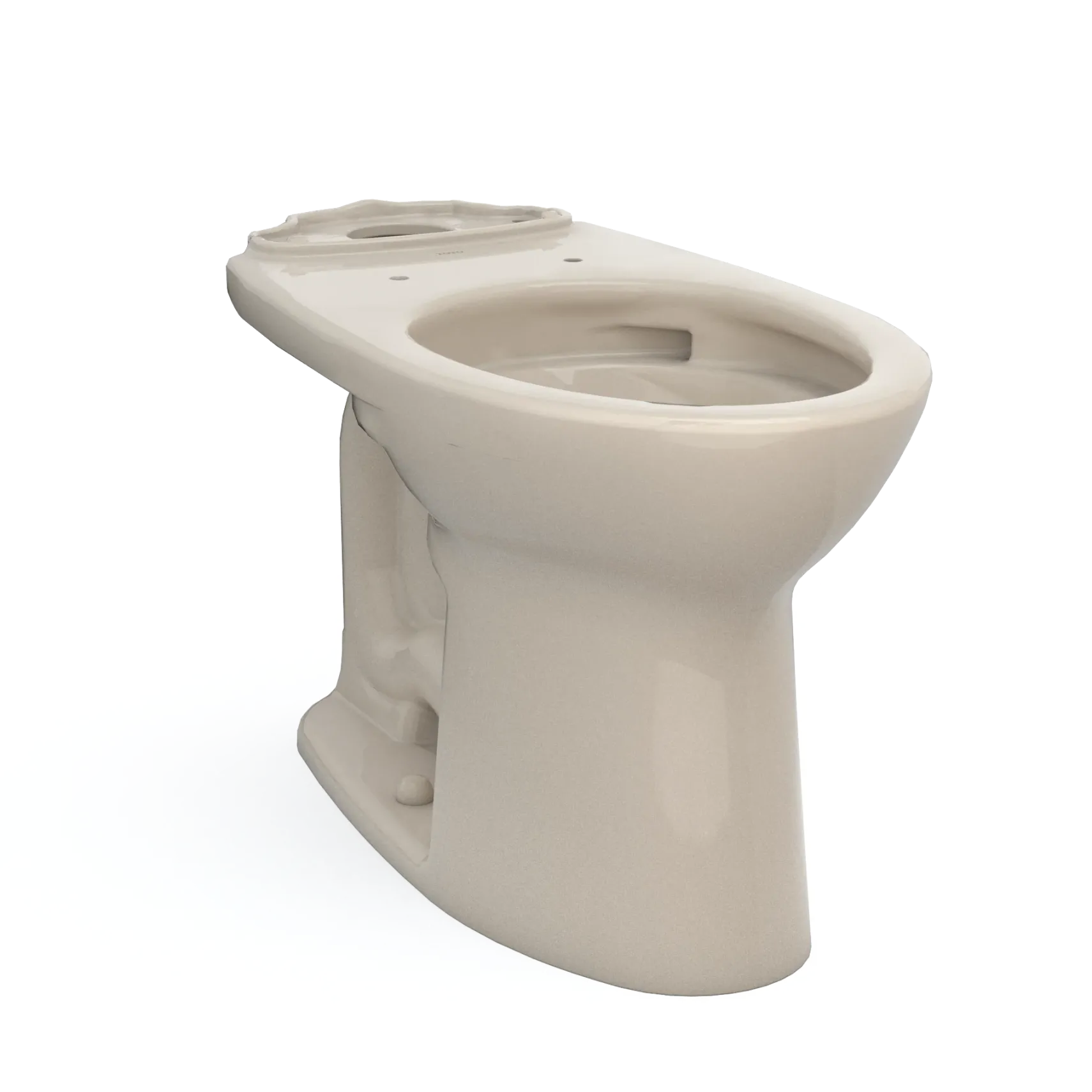 TOTO Drake Elongated TORNADO FLUSH Toilet Bowl with CEFIONTECT, Bone, Vitreous China, C776CEG#03