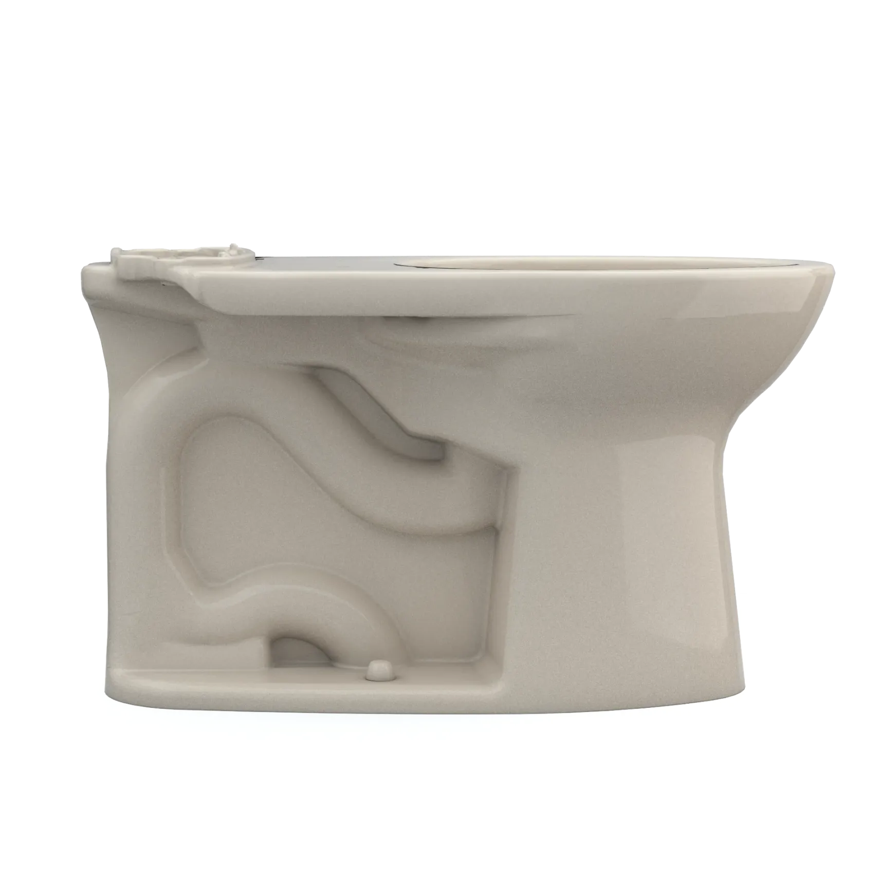TOTO Drake Elongated TORNADO FLUSH Toilet Bowl with CEFIONTECT, Bone, Vitreous China, C776CEG#03
