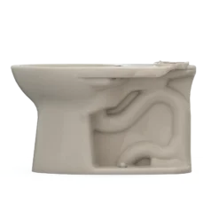 TOTO Drake Elongated TORNADO FLUSH Toilet Bowl with CEFIONTECT, Bone, Vitreous China, C776CEG#03