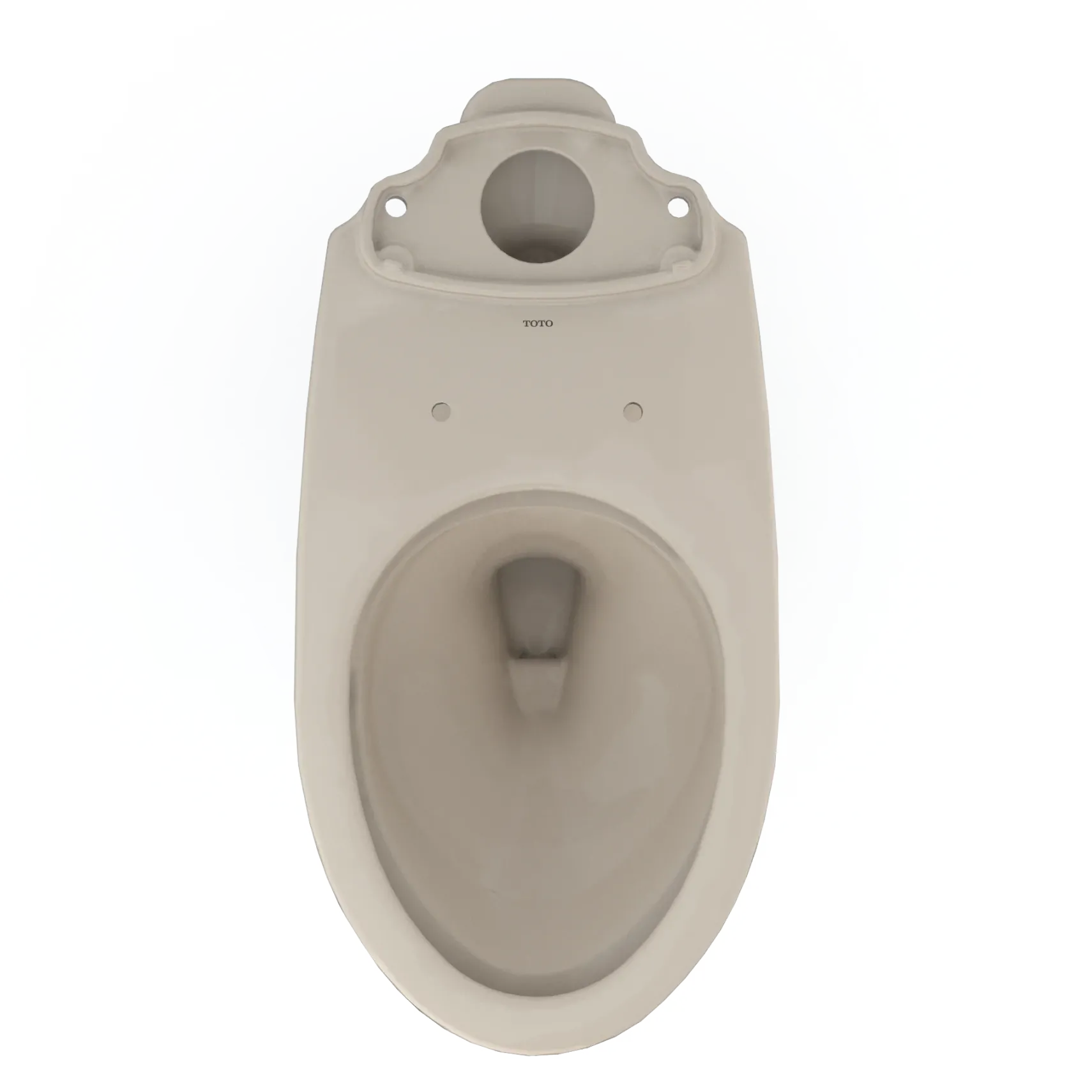 TOTO Drake Elongated TORNADO FLUSH Toilet Bowl with CEFIONTECT, Bone, Vitreous China, C776CEG#03