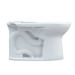 TOTO Drake Elongated TORNADO FLUSH Toilet Bowl, WASHLET+ Ready, Cotton White, Vitreous China, C776CEGT40#01