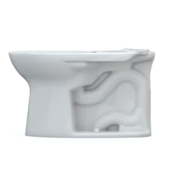 TOTO Drake Elongated TORNADO FLUSH Toilet Bowl, WASHLET+ Ready, Cotton White, Vitreous China, C776CEGT40#01