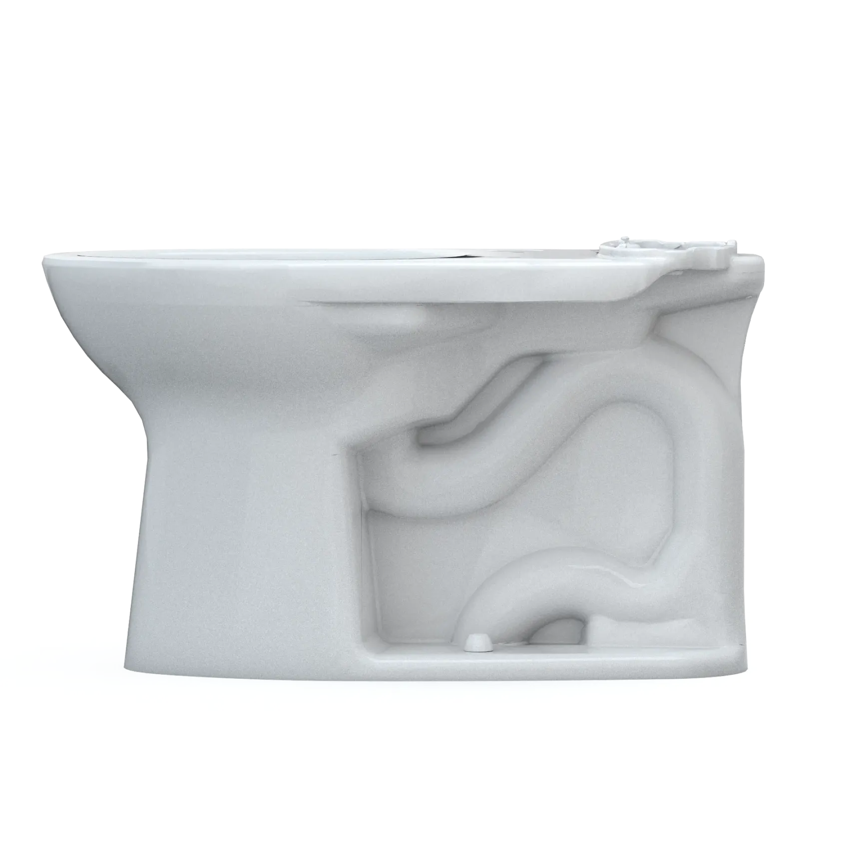 TOTO Drake Elongated TORNADO FLUSH Toilet Bowl, WASHLET+ Ready, Cotton White, Vitreous China, C776CEGT40#01