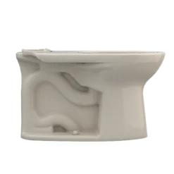 TOTO Drake Elongated Universal Height TORNADO FLUSH Toilet Bowl with CEFIONTECT, Bone, Vitreous China, C776CEFG#03