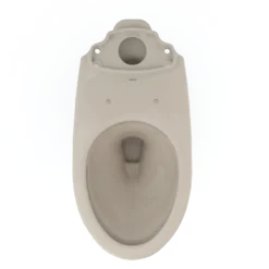 TOTO Drake Elongated Universal Height TORNADO FLUSH Toilet Bowl with CEFIONTECT, Bone, Vitreous China, C776CEFG#03