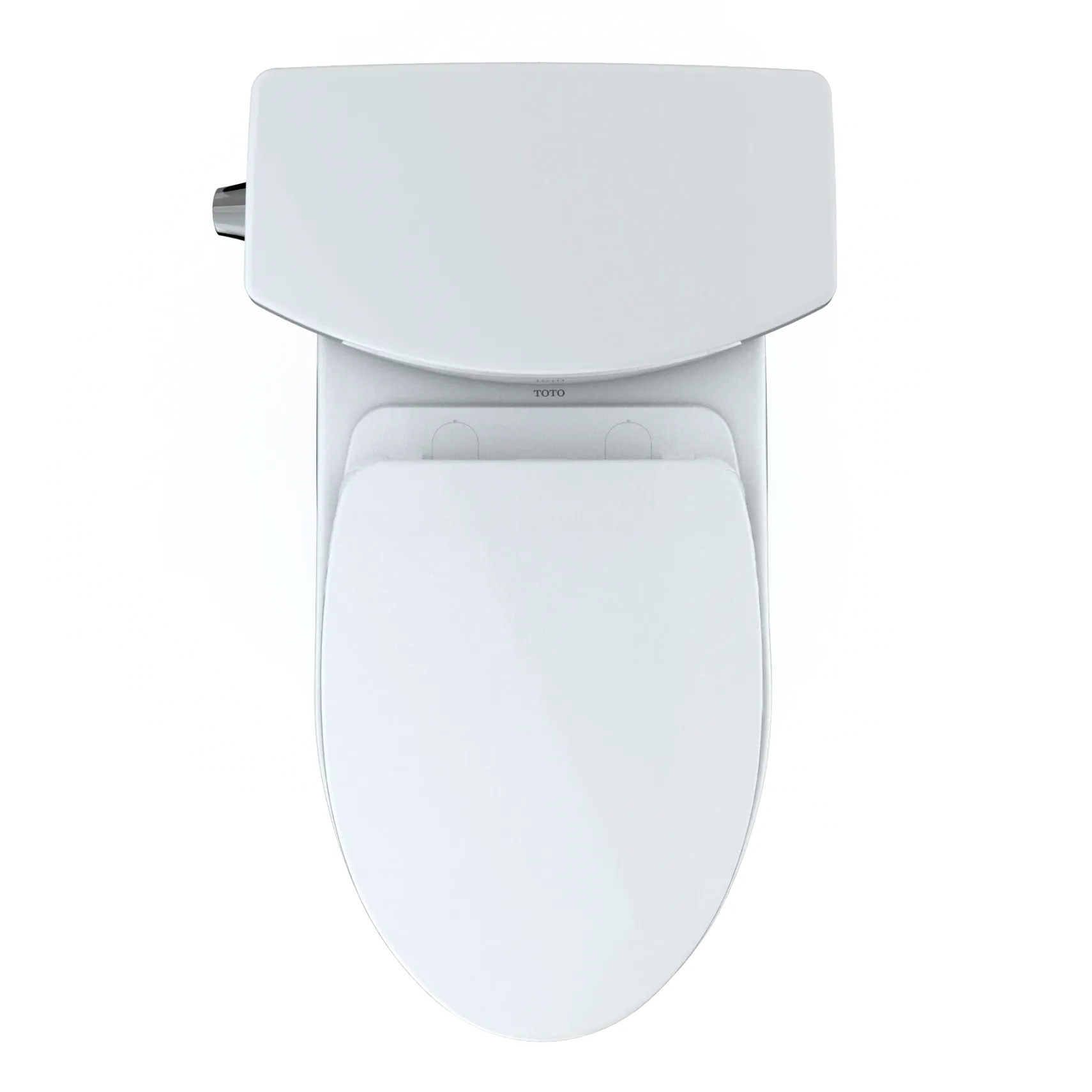 TOTO Drake II 1G Two-Piece Elongated 1.0 GPF Universal Height Toilet with CEFIONTECT and SS124 SoftClose Seat, WASHLET+ Ready, Cotton White, Vitreous China|Plastic, MS454124CUFG#01