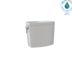 TOTO Drake II 1G Two-Piece Elongated 1.0 GPF Universal Height Toilet with CEFIONTECT and SS124 SoftClose Seat, WASHLET+ Ready, Sedona Beige, Vitreous China|Plastic, MS454124CUFG#12