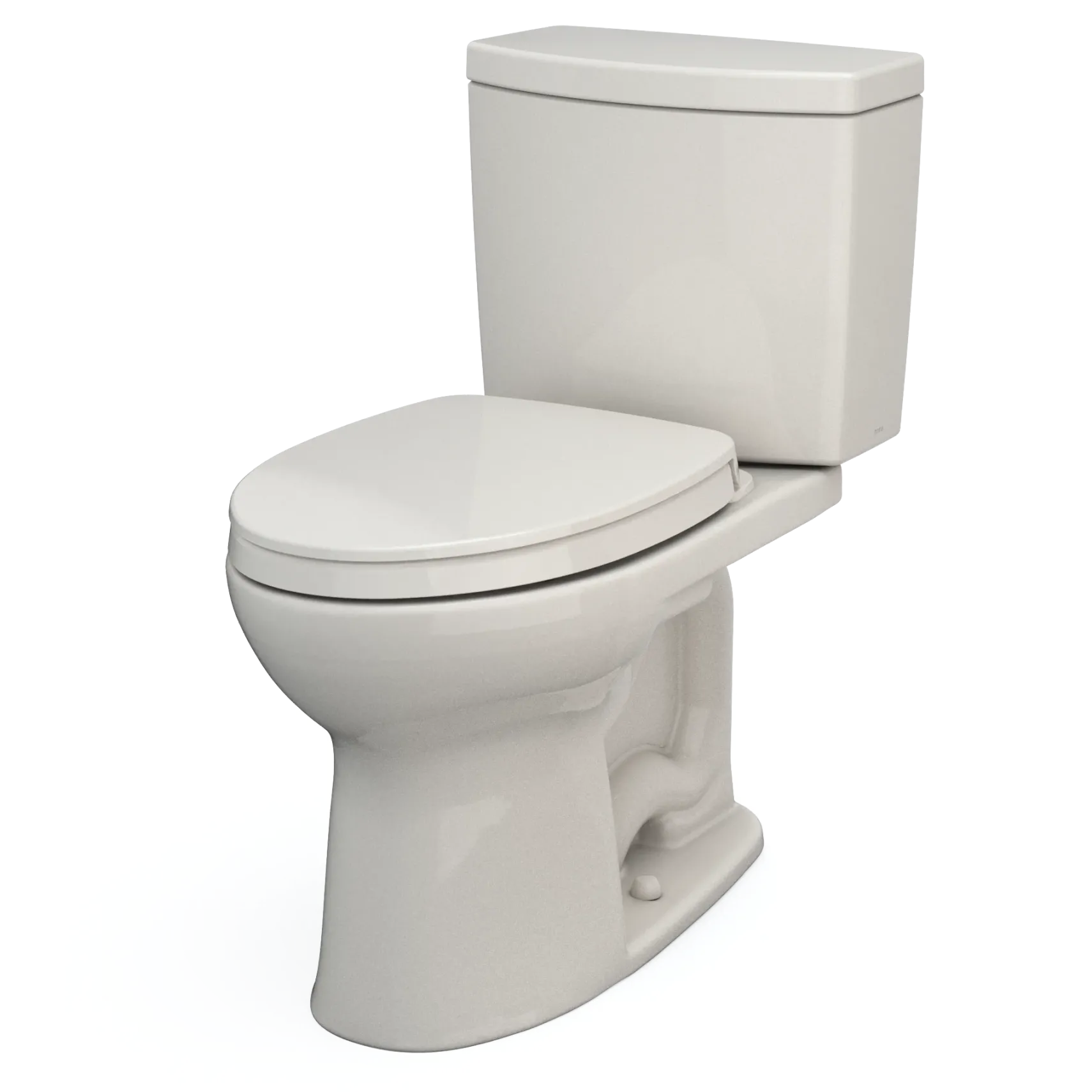 TOTO Drake II 1G Two-Piece Elongated 1.0 GPF Universal Height Toilet with CEFIONTECT and SS124 SoftClose Seat, WASHLET+ Ready, Colonia White, Vitreous China|Plastic, Colonial White, MS454124CUFG#11