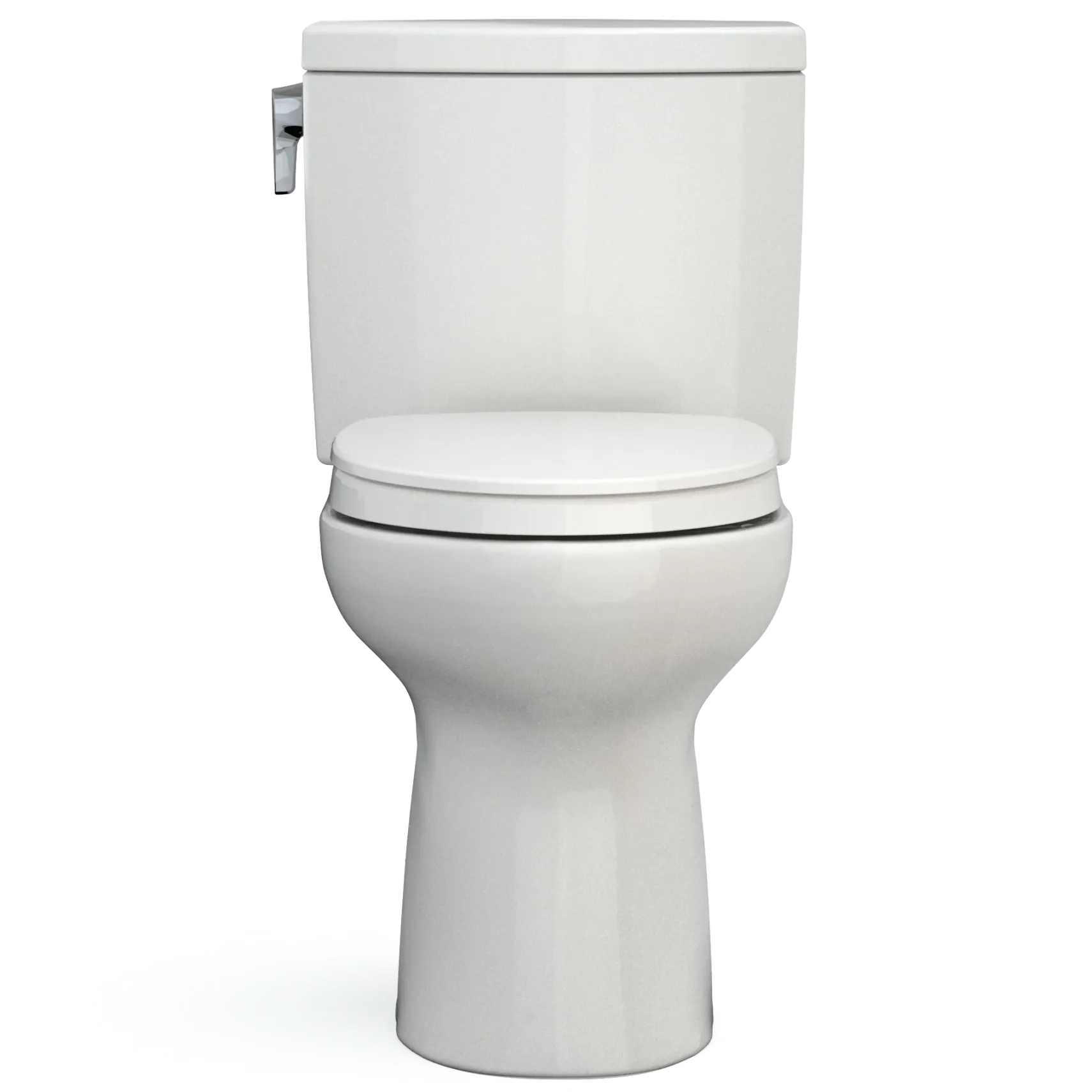 TOTO Drake II 1G Two-Piece Elongated 1.0 GPF Universal Height Toilet with CEFIONTECT and SS124 SoftClose Seat, WASHLET+ Ready, Colonia White, Vitreous China|Plastic, Colonial White, MS454124CUFG#11