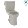 TOTO Drake II 1G Two-Piece Round 1.0 GPF Universal Height Toilet with CEFIONTECT, Bone, Vitreous China, CST453CUFG#03