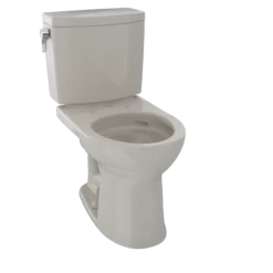 TOTO Drake II 1G Two-Piece Round 1.0 GPF Universal Height Toilet with CEFIONTECT, Bone, Vitreous China, CST453CUFG#03