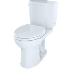 TOTO Drake II 1G Two-Piece Round 1.0 GPF Universal Height Toilet with CEFIONTECT, Sedona Beige, Vitreous China, CST453CUFG#12
