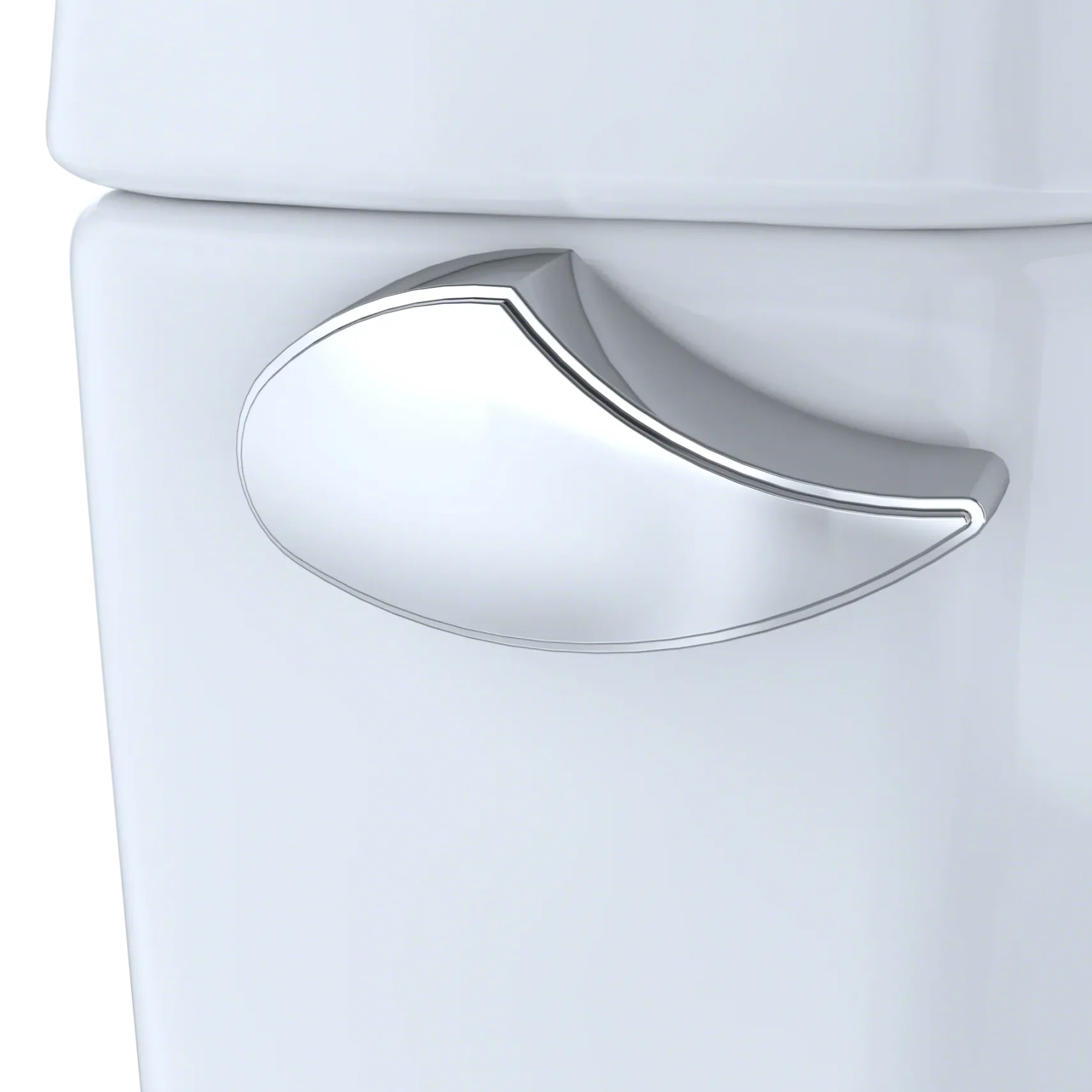 TOTO Drake II Two-Piece Round 1.28 GPF Universal Height Toilet with CEFIONTECT and Right-Hand Trip Lever, Cotton White, Vitreous China, CST453CEFRG#01