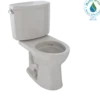 TOTO Drake II Two-Piece Round 1.28 GPF Universal Height Toilet with CEFIONTECT, Sedona Beige, Vitreous China, CST453CEFG#12