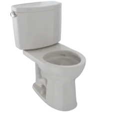 TOTO Drake II Two-Piece Round 1.28 GPF Universal Height Toilet with CEFIONTECT, Sedona Beige, Vitreous China, CST453CEFG#12
