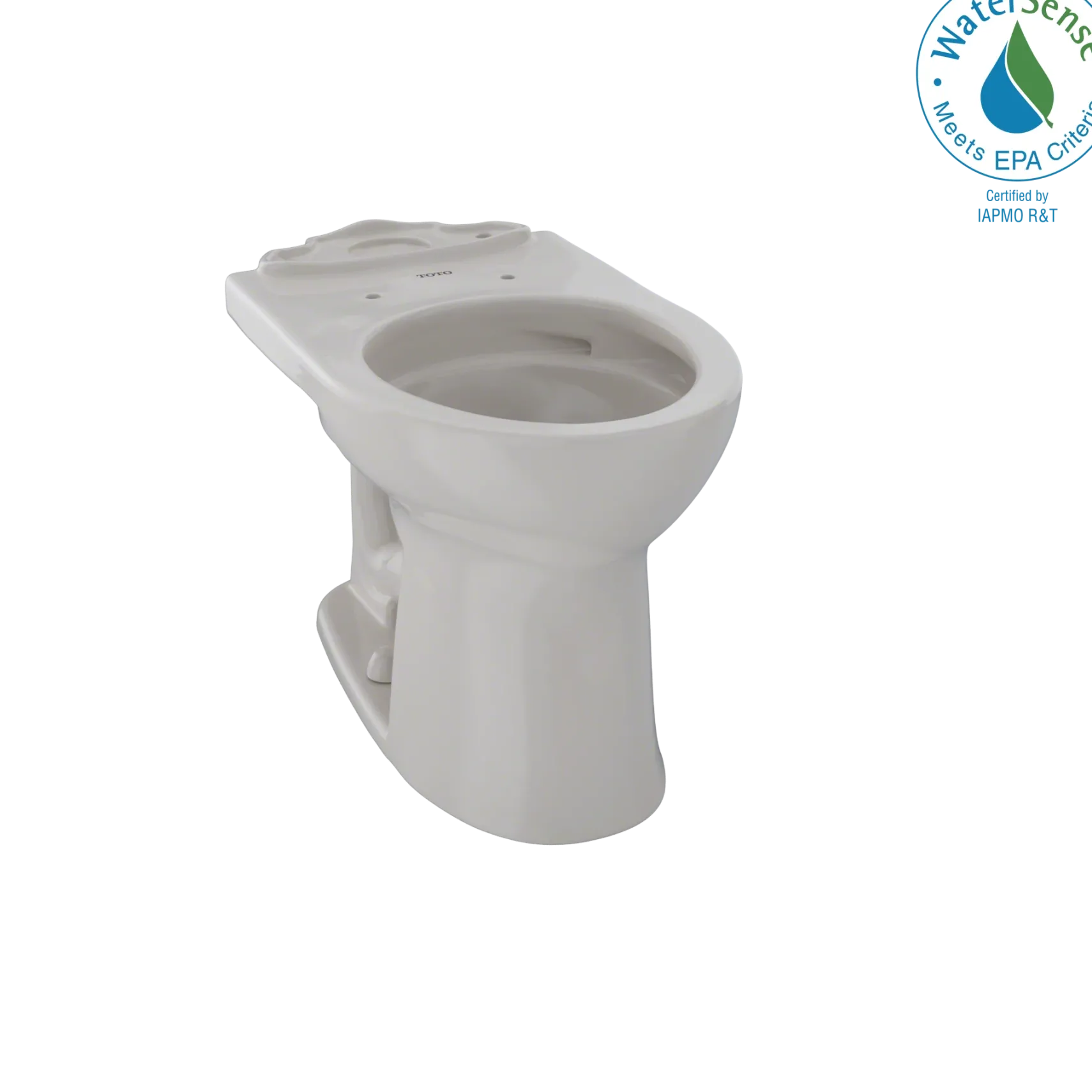 TOTO Drake II Universal Height Round Toilet Bowl with CEFIONTECT, Sedona Beige, Vitreous China, C453CUFG#12
