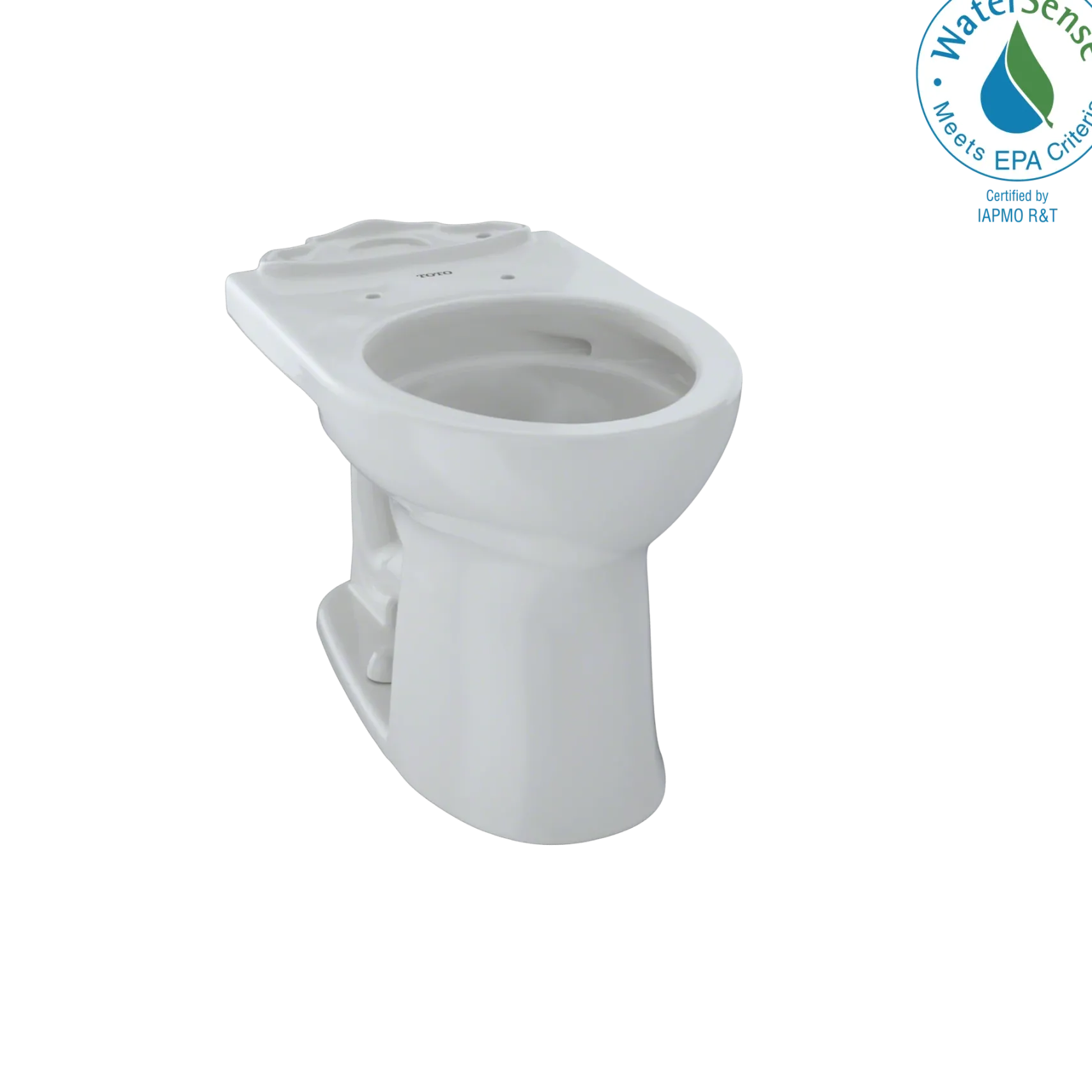TOTO Drake II Universal Height Round Toilet Bowl with CEFIONTECT, Colonial White, Vitreous China, C453CUFG#11
