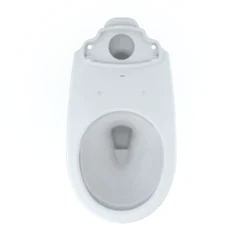 TOTO Drake Round TORNADO FLUSH Toilet Bowl with CEFIONTECT, Cotton White, Vitreous China, C775CEFG#01