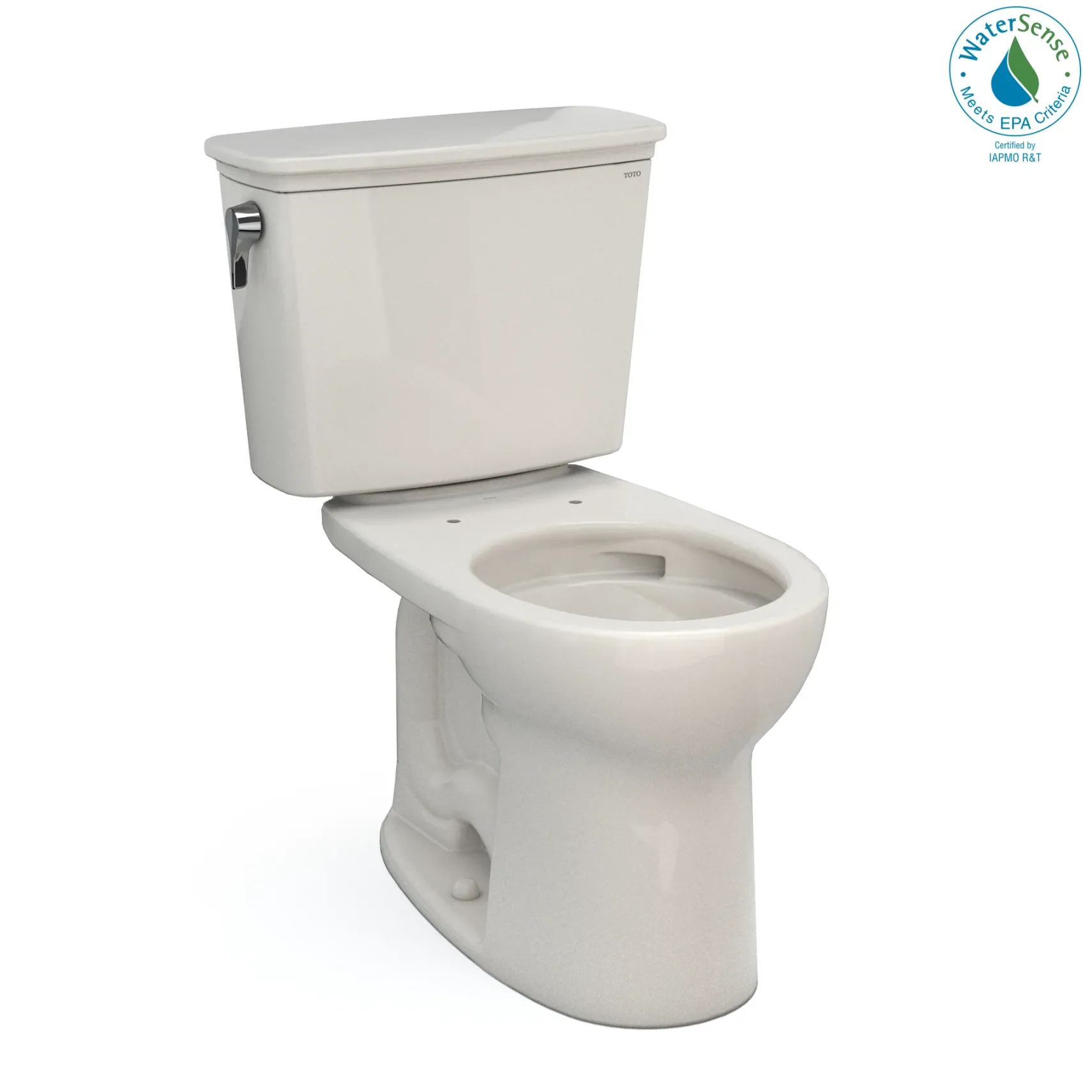 TOTO Drake Transitional Two-Piece Round 1.28 GPF Universal Height TORNADO FLUSH Toilet with CEFIONTECT, Sedona Beige, Vitreous China, CST785CEFG#12